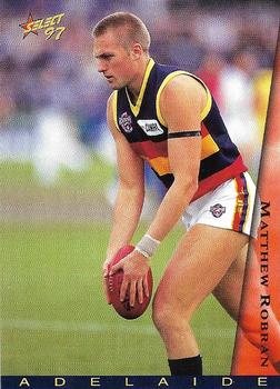 1997 Select AFL Ultimate Series #142 Matthew Robran Front